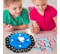 GWCYMYD Word Game Family Board, Letter Pressing Games with 2 Modes, 220 Topic Categories, Word Learning Game Board for Adults Children, Christmas & Birthday Present, 2-8 Players