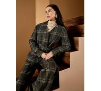 GWD Aimee Brown Check Blazer - Brown/Multi - 8