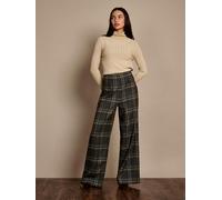 GWD Aimee Brown Check Wide-Leg Trouser - Brown/Multi - 16