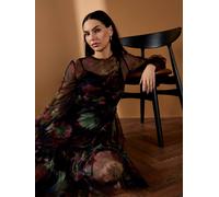 Gwd By George W. Davies Bettina Floral Mesh Dress Multi 6