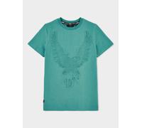 GWD by GEORGE W. DAVIES Boy's Regal Embossed T-Shirt in Teal | Size: 9-10 Years GWD by GEORGE W. DAVIES Teal 9-10 Years