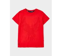 GWD by GEORGE W. DAVIES Boy's Regal Embossed T-Shirt Red | Size: 11-12 Years GWD by GEORGE W. DAVIES Red 11-12 Years