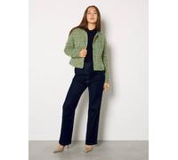 Gwd By George W. Davies Chloeannie Green Button Through Boucle Jacket Green 16