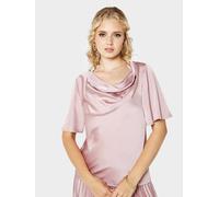 Gwd By George W. Davies Coralie Satin Top In Baby Pink Baby Pink 16
