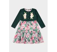 GWD by GEORGE W. DAVIES Girl's Lily Floral Print Dress & Knitted Cardigan Set | Size: 7-8 Years GWD by GEORGE W. DAVIES Multicolor 7-8 Years