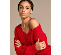 Gwd By George W. Davies Gwd Arla-Bailey Red Wool Knit Top Red S