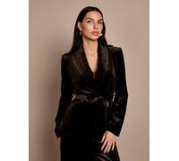 Gwd By George W. Davies Gwd Claire Chocolate Velvet Jacket In Brown Brown