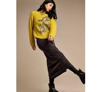 Gwd By George W. Davies Gwd Danica Charcoal Cord Midi Skirt Charcoal