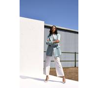 Gwd By George W. Davies Gwd Dottie White Wide Leg Denim Jean White 16