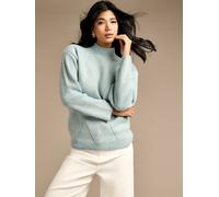 Gwd By George W. Davies Gwd Joyful Aqua Knitted Wool Jumper In Baby Blue Baby Blue S