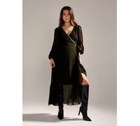 Gwd By George W. Davies Gwd Monica Khaki Wrap Maxi Dress Khaki