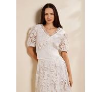Gwd By George W. Davies Gwd Paola White Lace Top White