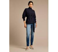 Gwd By George W. Davies Gwd Sparkle Iris Knitted Navy Top Navy