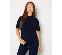 Gwd By George W. Davies Gwd Terry Navy Twist Neck Top Navy