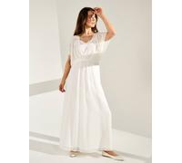 Gwd By George W. Davies Gwd Vinita Jacquard Embellished Dress White White