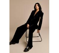 Gwd By George W. Davies Maia Black Velvet Blazer Black 12