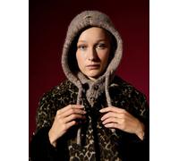 Gwd By George W. Davies The Harper Knit Hooded Snood Collection In Camel Camel One Size