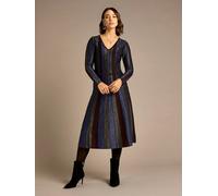 Gwd By George W. Davies Valentine Multi Stripe Knit Maxi Dress Multi S