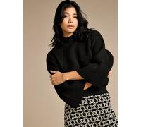 GWD by GEORGE W. DAVIES Women's GWD Belle Black Wool Jumper | Size: Large GWD by GEORGE W. DAVIES Black L