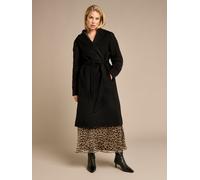 GWD by GEORGE W. DAVIES Women's Kara Black Wrap Coat | Size: Medium GWD by GEORGE W. DAVIES Black M