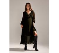 GWD by GEORGE W. DAVIES Women's Monica Khaki wrap Maxi Dress | Size: 20 GWD by GEORGE W. DAVIES Khaki 20