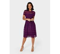 GWD by GEORGE W. DAVIES Women's Nicola Lace Dress in Purple | Size: 8 GWD by GEORGE W. DAVIES Purple 8