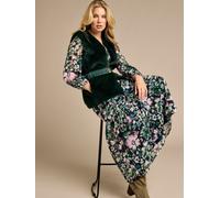 GWD by GEORGE W. DAVIES Women's Phoebe Faux Fur Belted Gilet in Green | Size: Medium GWD by GEORGE W. DAVIES Green M