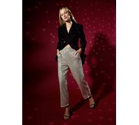 GWD by GEORGE W. DAVIES Women's Sequin Trousers in Silver | Size: 6 GWD by GEORGE W. DAVIES Silver 6