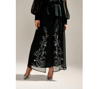 GWD Floral Embellished Sparda Skirt in Dark Green - Green - 18