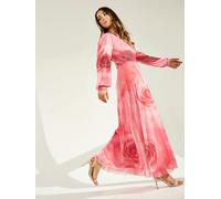 GWD Genevieve Floral Print Maxi Dress Petal Pink - Pink - 18