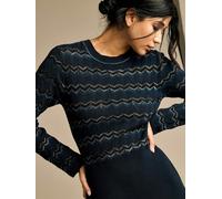 GWD Mia Navy Knitted Midi Dress - Navy - S