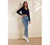 GWD Sandy Embroidered Cardigan - Navy - S