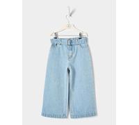 GWD Sena Wide Leg belted jean - Blue - 7-8yrs