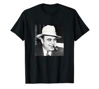 Gwdqone Al Capone T-Shirt Chicago, Gangster, Mafia, Crime Black