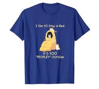 Gwdqone I Like to Stay in Bed It's Too Peopley Outside Shota Aizawa Cotton Shirt Blue