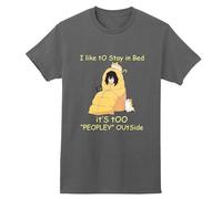 Gwdqone I Like to Stay in Bed It's Too Peopley Outside Shota Aizawa Cotton Shirt Dark Grey