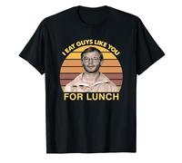 Gwdqone Jeffrey Dahmer I Eat Guys Like You for Lunch Men Woman Cotton T-Shirts Black