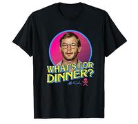 Gwdqone Jeffrey Dahmer Shirt, What's for Dinner Cotton T-Shirts Black