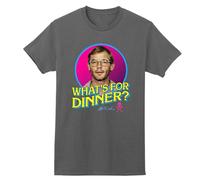 Gwdqone Jeffrey Dahmer Shirt, What's for Dinner Cotton T-Shirts Dark Grey