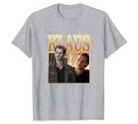 Gwdqone Klaus Mikaelson Cotton Men Woman Design Tv Series Shirt Silver