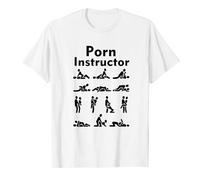 Gwdqone Porn Instructor Funny Men Woman Cotton T-Shirt White