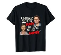 Gwdqone Ted Bundy and Jeffrey Dahmer T-Shirt Cannibal True Crime Serial Killer Black