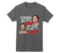 Gwdqone Ted Bundy and Jeffrey Dahmer T-Shirt Cannibal True Crime Serial Killer Dark Grey