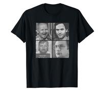 Gwdqone Unisex Serial Killers Cotton Shirt Black