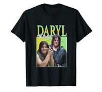 Gwdqone Vintage 90s for Daryl Dixon Cotton T-Shirt Black