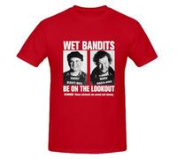 Gwdqone Wet Bandits Harry X Marv Unisex Men Women Cotton O-Neck Tshirt Red