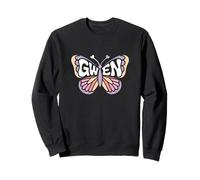 Gwen Butterfly - Personalized Cute Name Word Art Sweatshirt