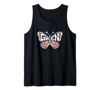 Gwen Butterfly - Personalized Cute Name Word Art Tank Top