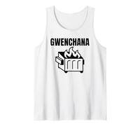 Gwenchana It's Okay I'm Fine Dumpster Fire Chaotic Humor Tank Top
