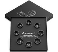Gwenland Smart Ring Sizer Measuring Tool - Ring sizer First Before You Buy, Choose from 8 Sizes - 6 to 13, Find The Perfect Health Fitness Tracker
